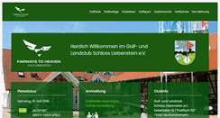Desktop Screenshot of golfclubliebenstein.de